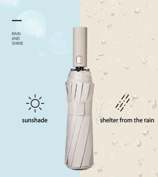 Versterkte 24-Bot Umbrella, Mannen Zakelijke Sterke en Duurzame Windbestendige Paraplu, Anti-UV Zonnescherm Paraplu Voor Vrouwen
