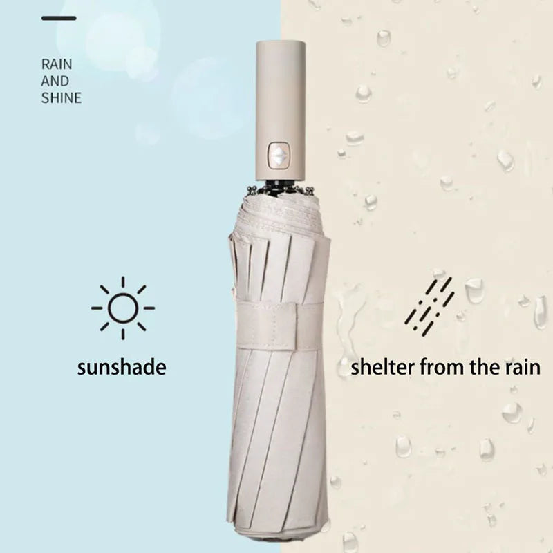 Versterkte 24-Bot Umbrella, Mannen Zakelijke Sterke en Duurzame Windbestendige Paraplu, Anti-UV Zonnescherm Paraplu Voor Vrouwen